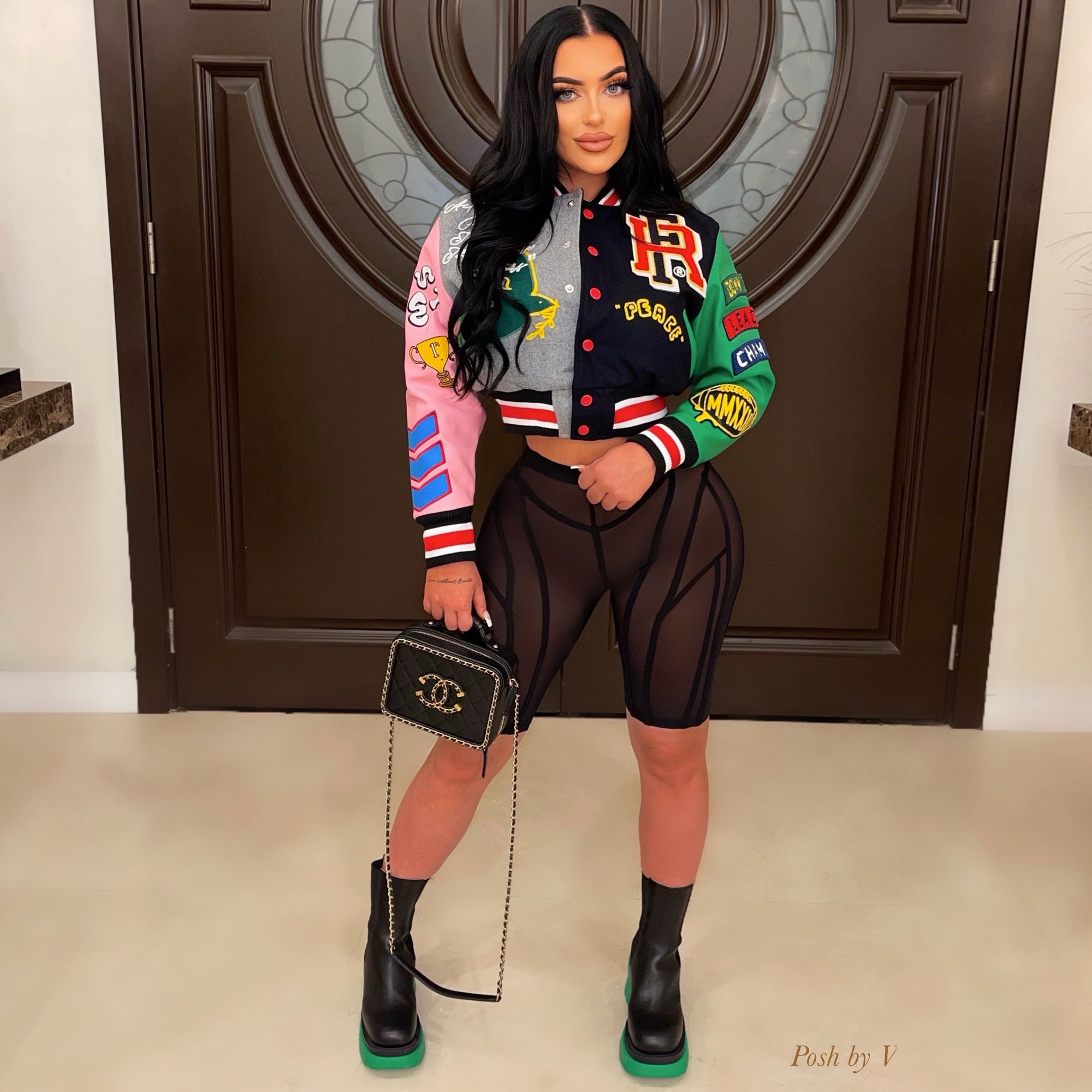 Zuki caged shorts (Black)