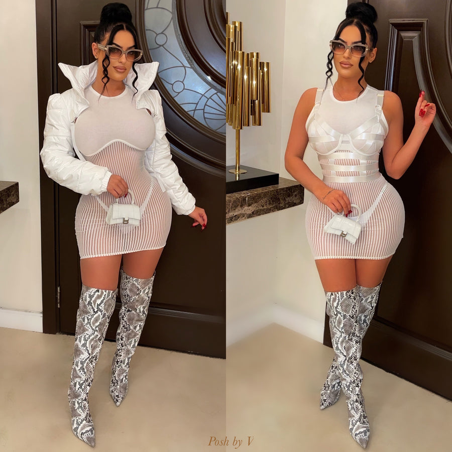 Lorien cover dress (White)