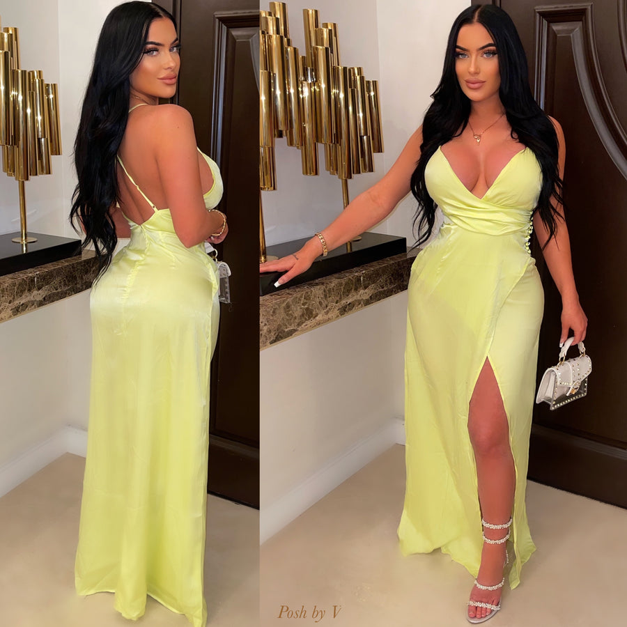 Chai resort maxi dress (Lime)