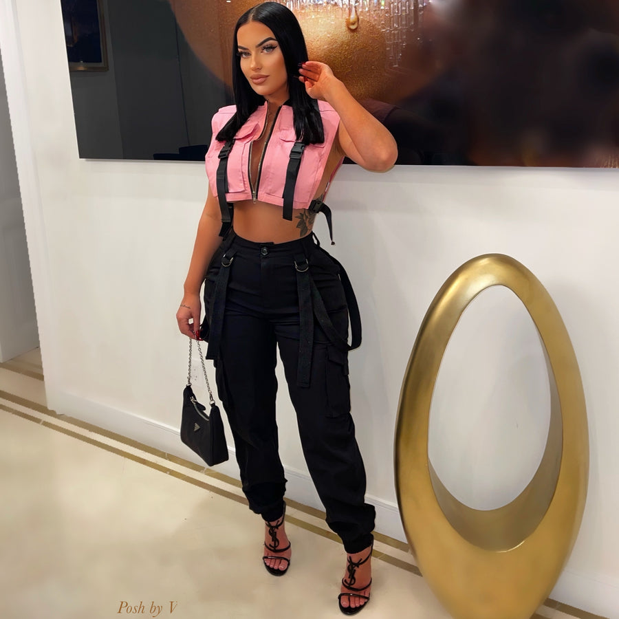 Yoki vest (Pink/black)