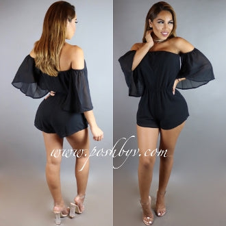 Dominica Romper (Black)