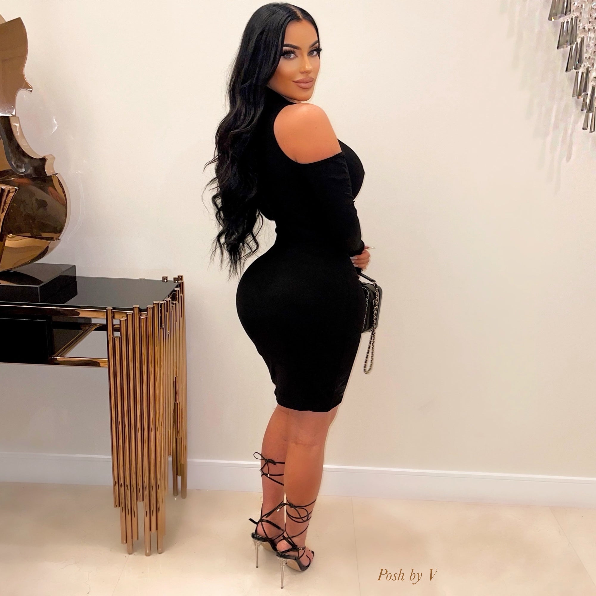 Dess rib dress (Lime)