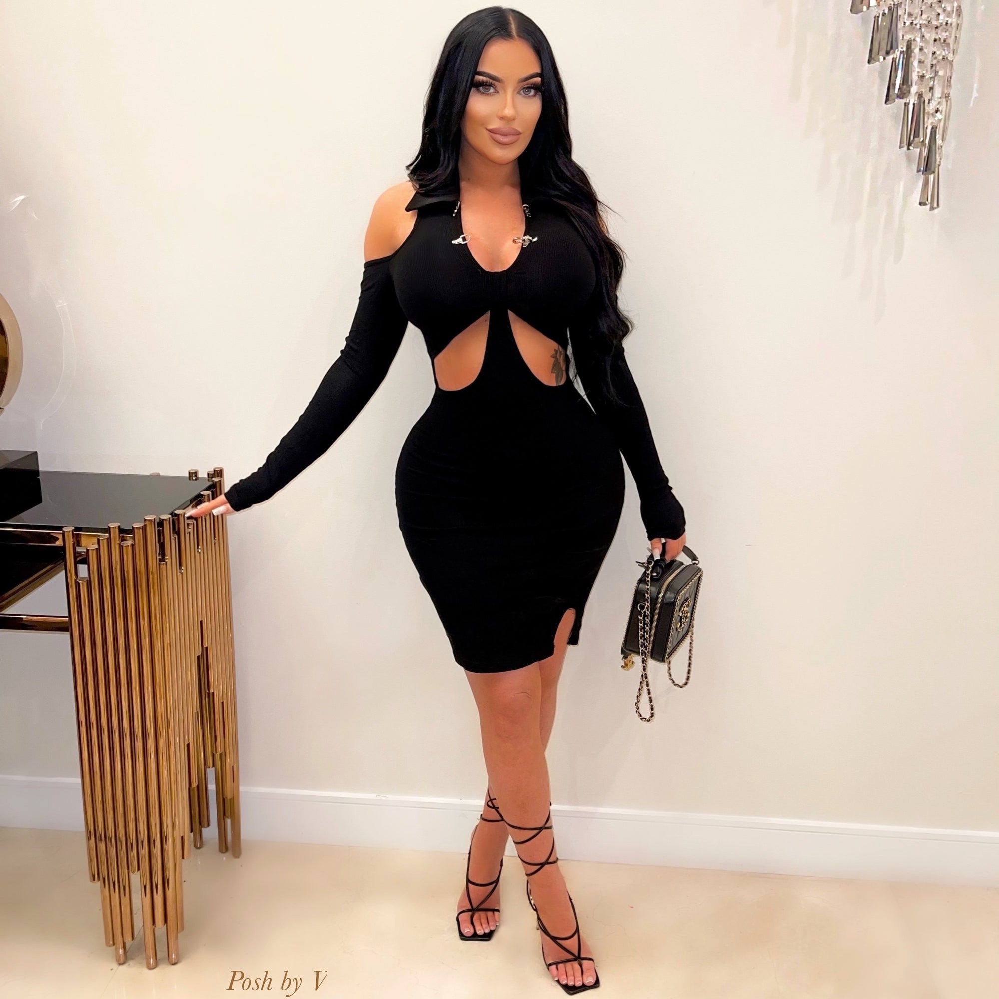 Dess rib dress (Lime)