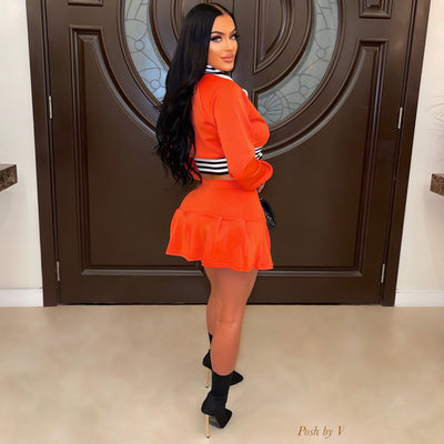 BB Varsity skirt set (Orange)
