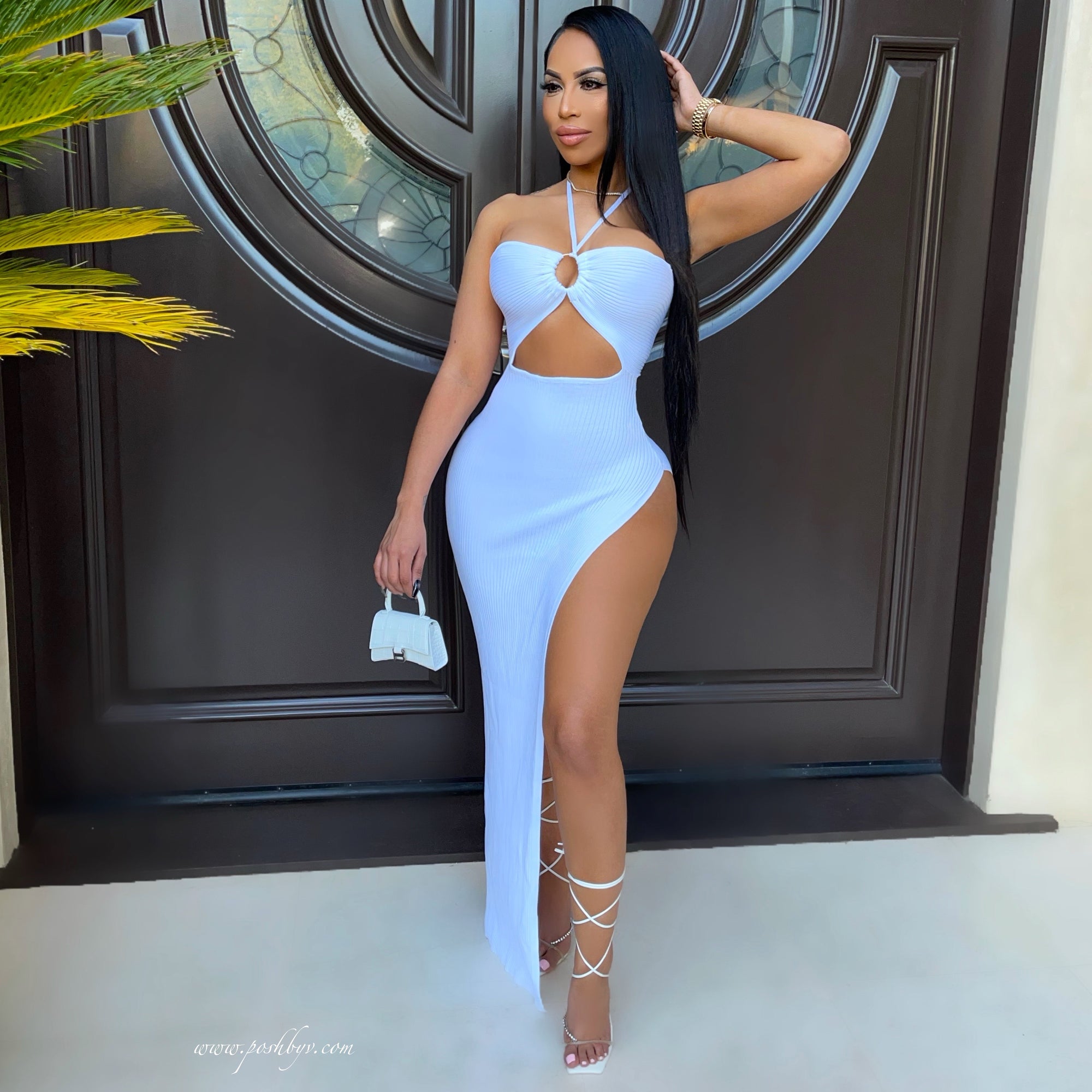 Anita rib dress (Black)