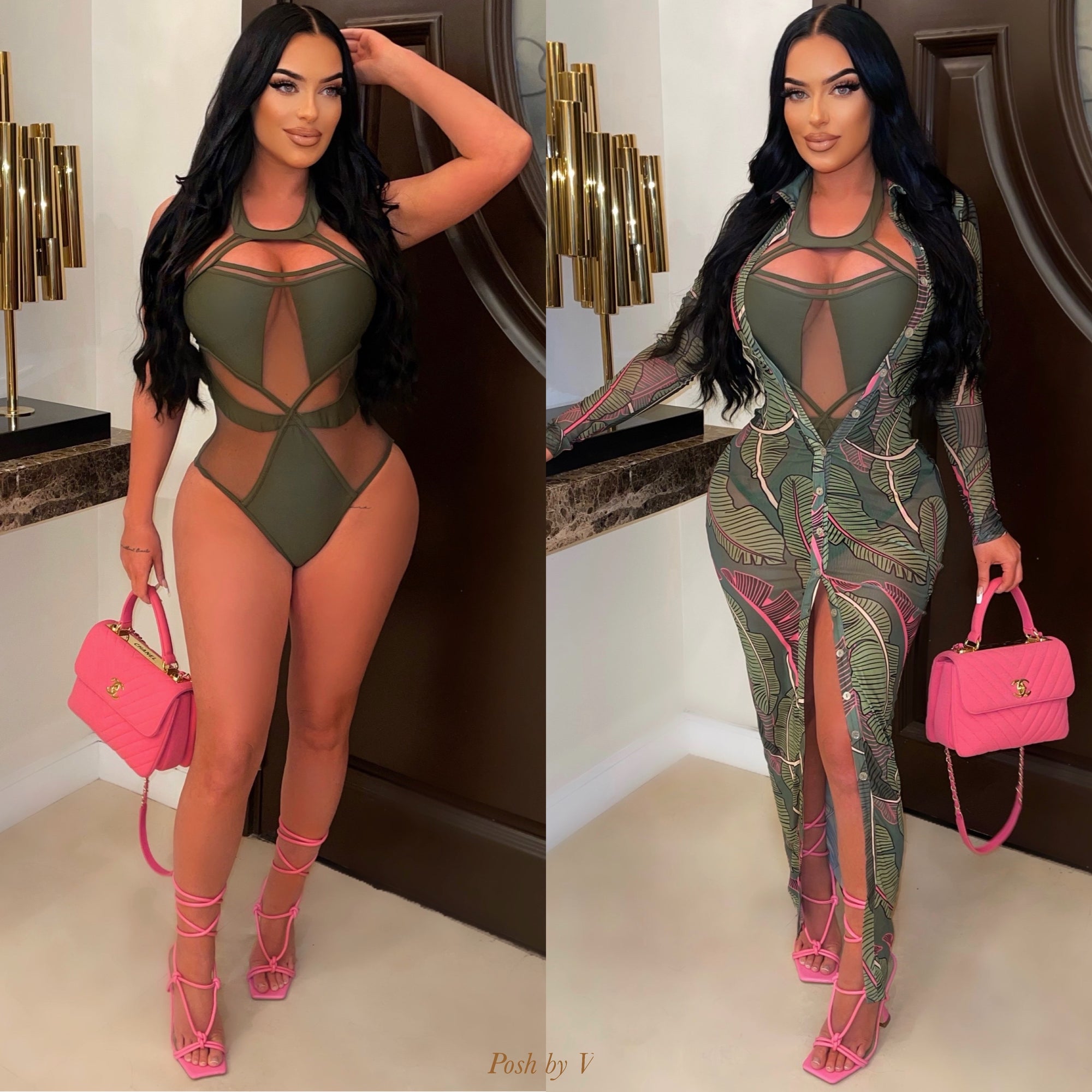 Rucci Caged Monokini (Olive)