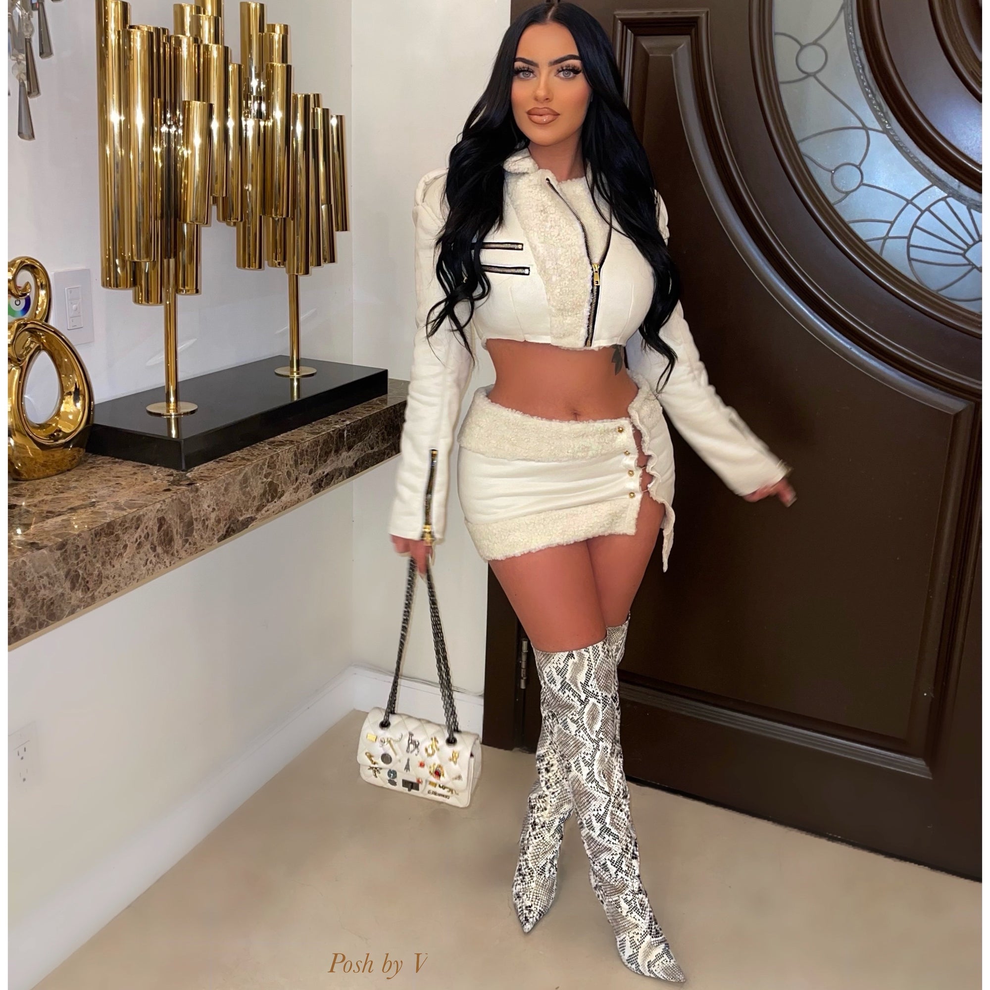 Couture jacket set (Ivory)