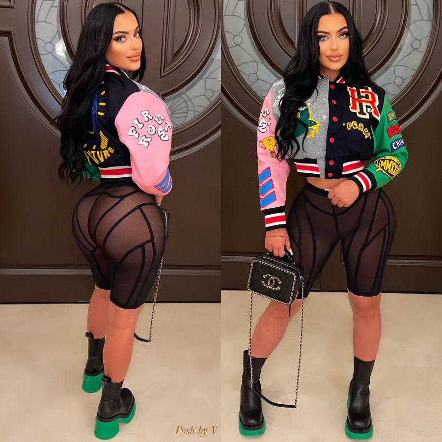 Zuki caged shorts (Black)