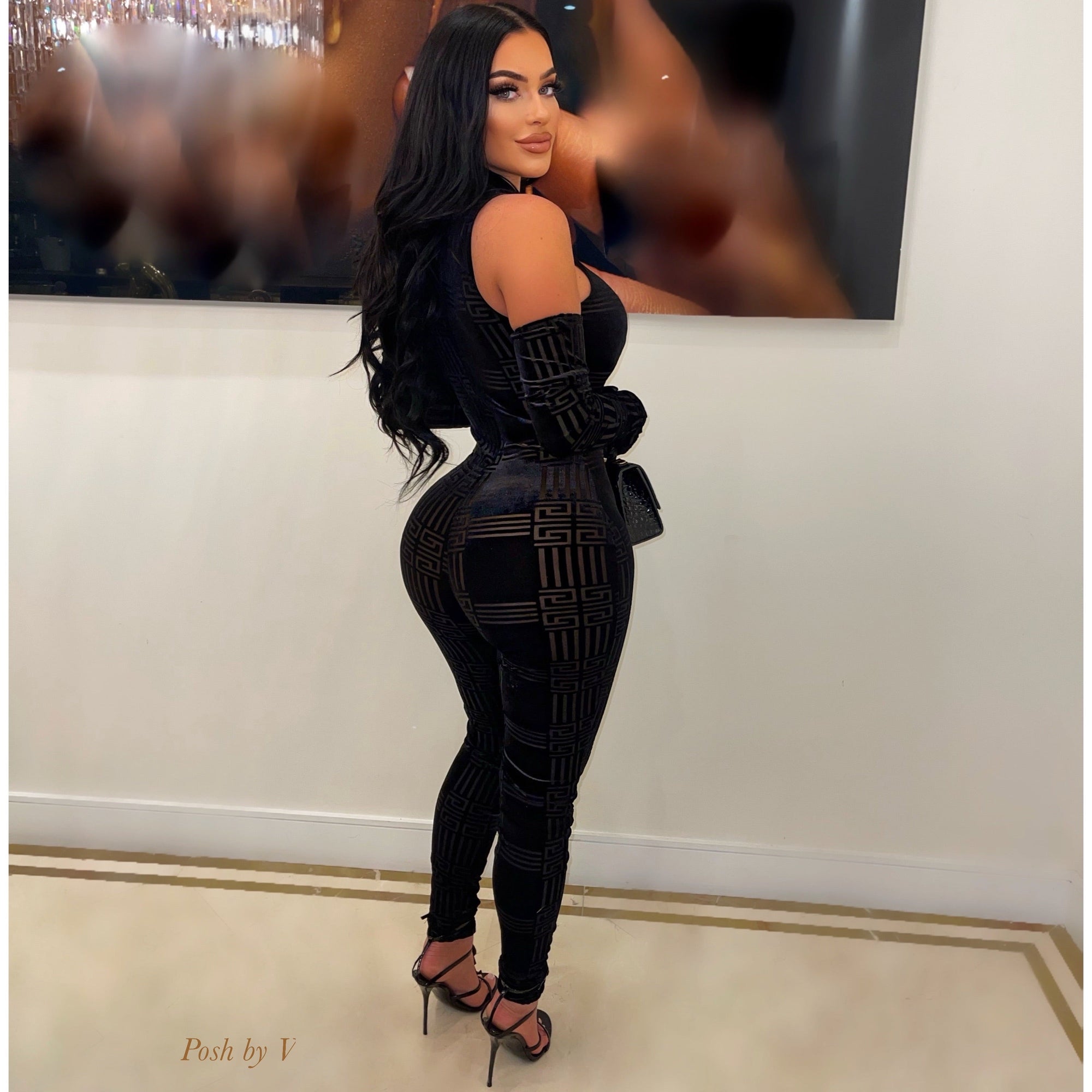 Tosh jumpsuit w/gloves (Nude)