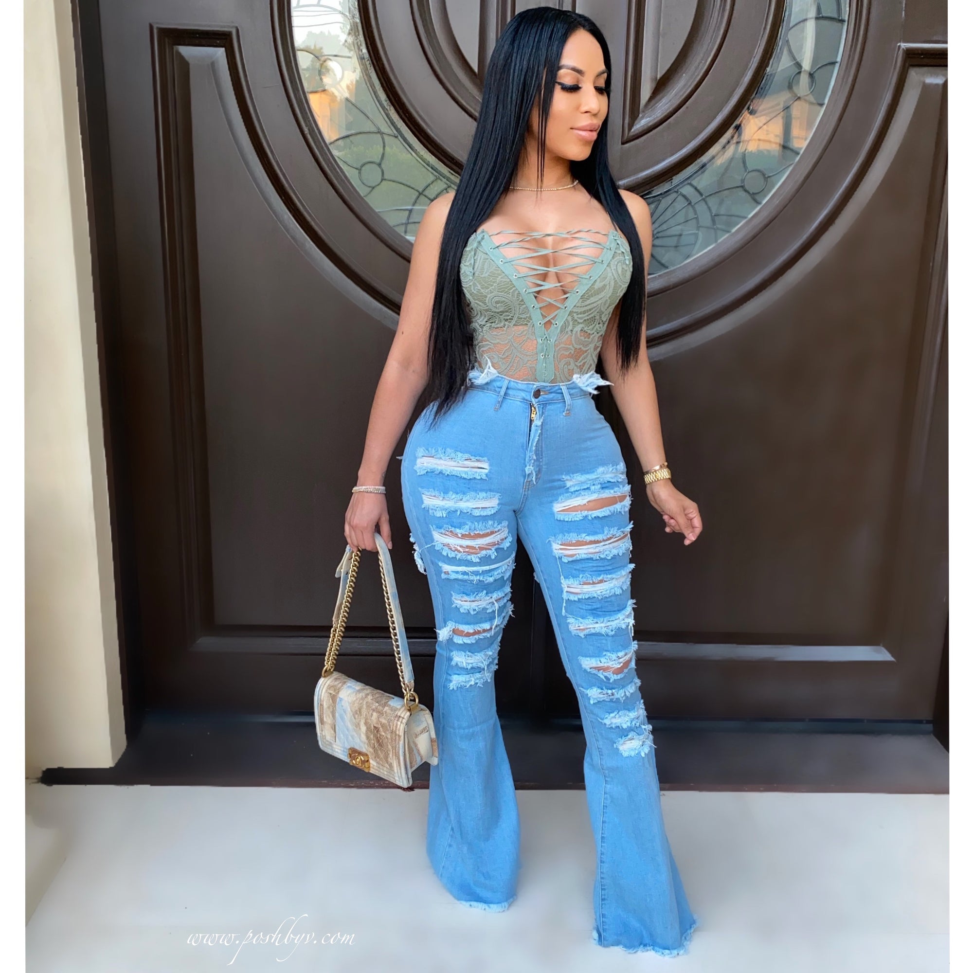 Leanna lace bodysuit (Mauve)