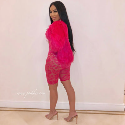 Lavish Fur Jacket (Fuchsia)